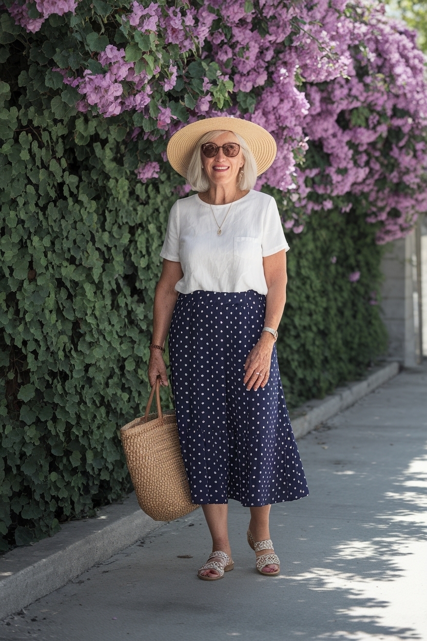 Fashionable Summer Casual Outfits for Women Over 50 outfit idea