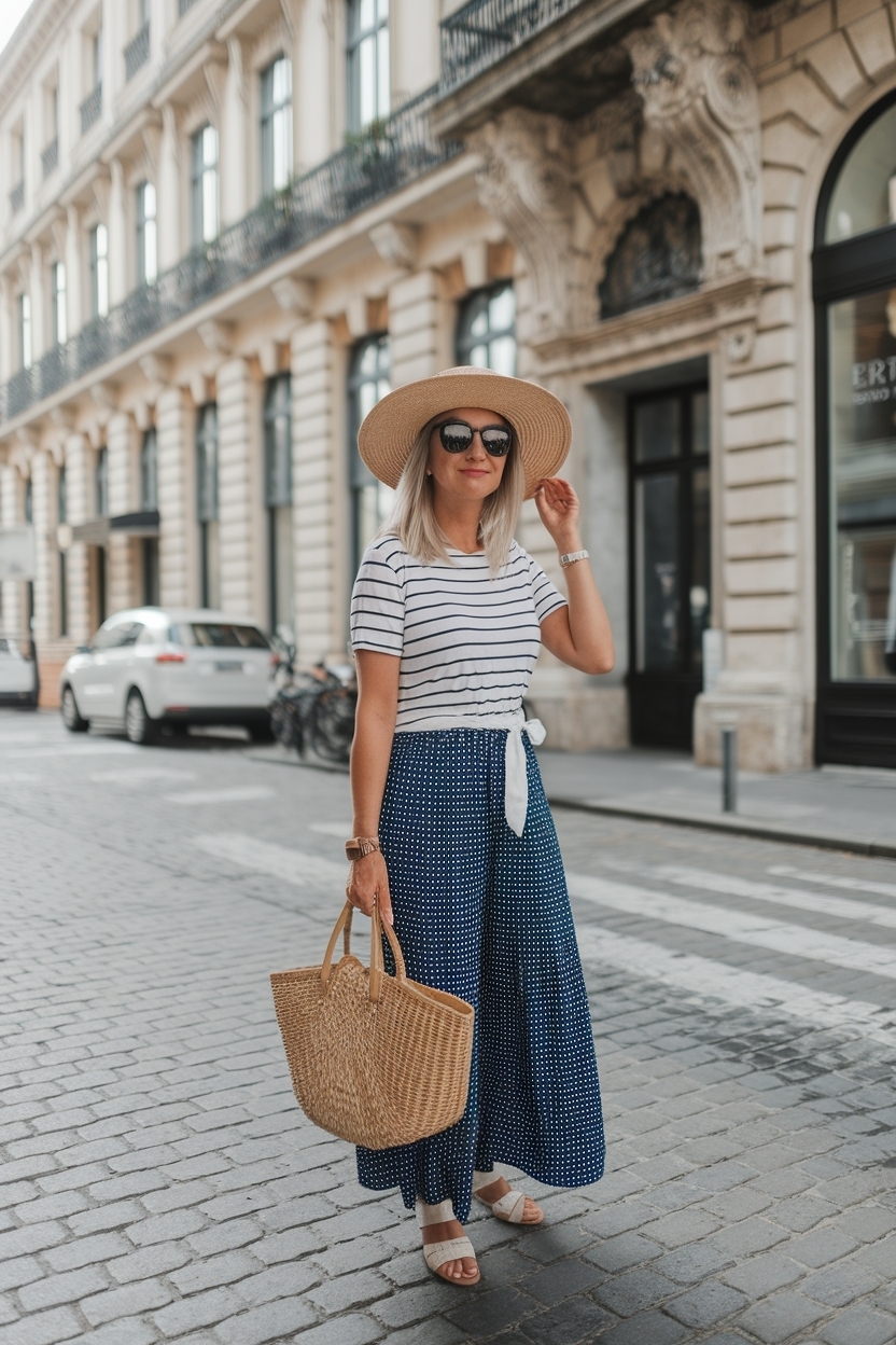 Summer Travel Outfits Women Over 40 Casual Essentials outfit idea