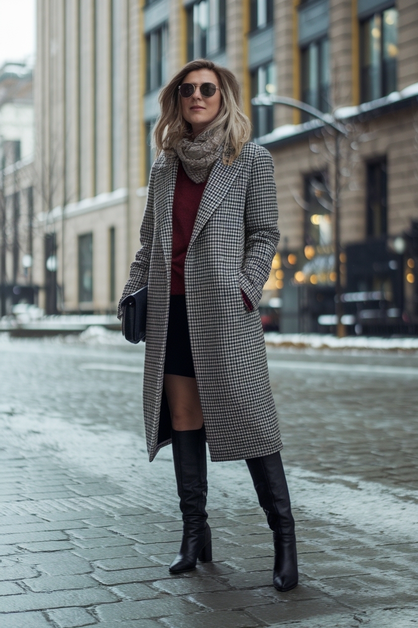 Fashion Forward: Tall Black Boots Outfit Winter Trends to Try outfit idea