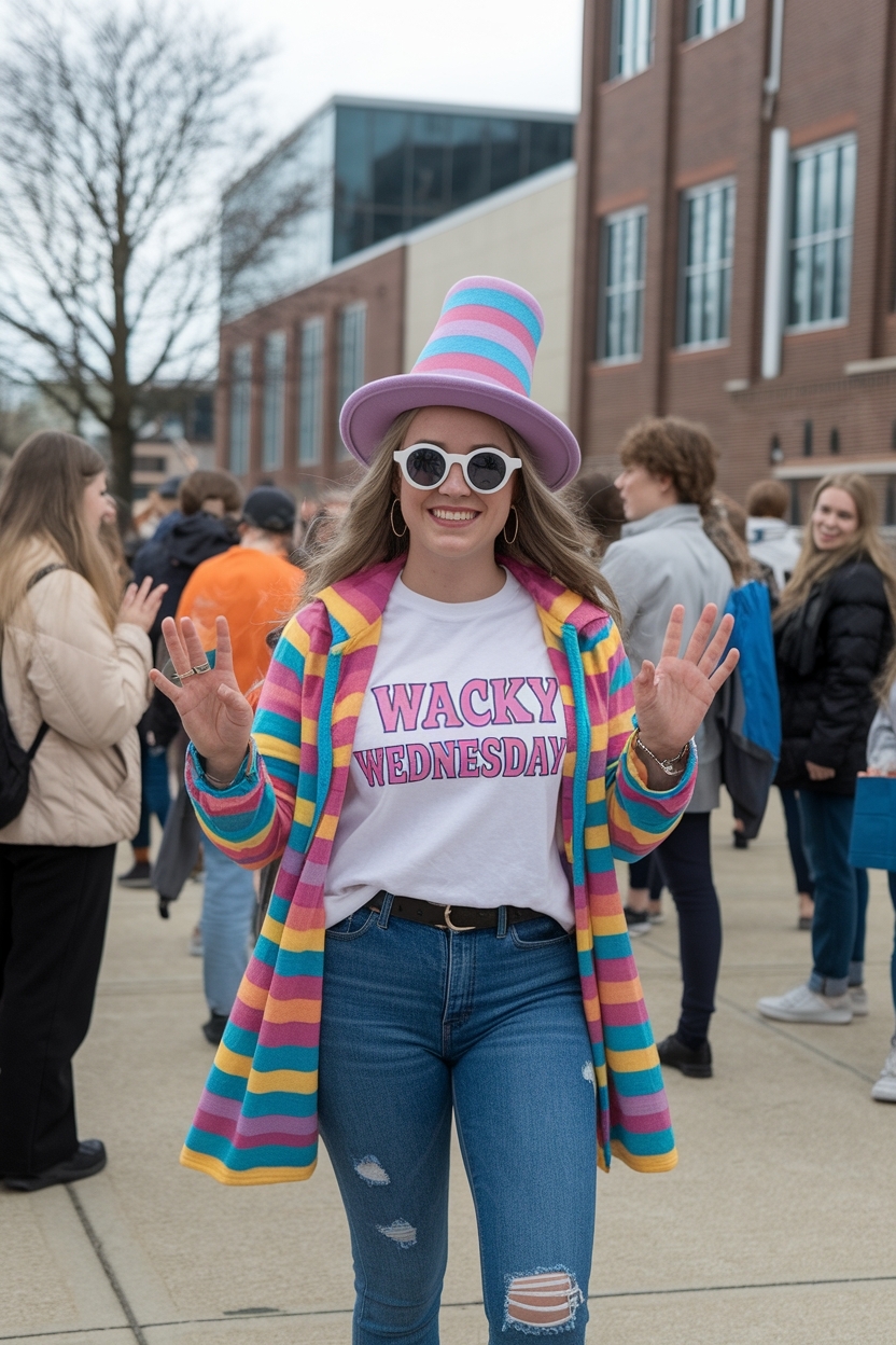 Wacky Wednesday Outfit Spirit Week: Get Ready to Shine outfit idea