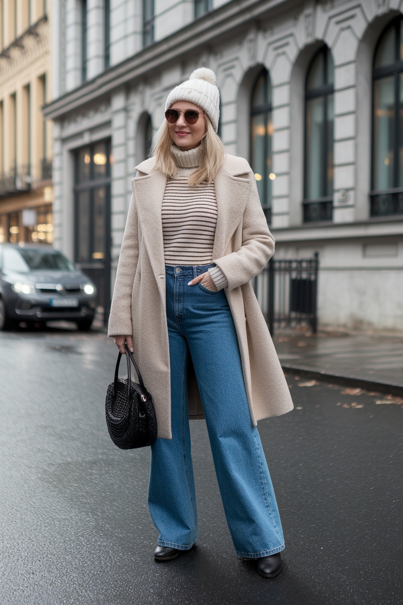 Wide Leg Jeans Winter Outfit: Comfort Meets Fashion outfit idea