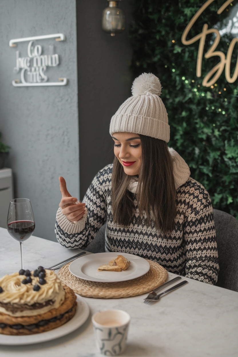 Chic Winter Birthday Dinner Outfit for a Memorable Evening outfit idea