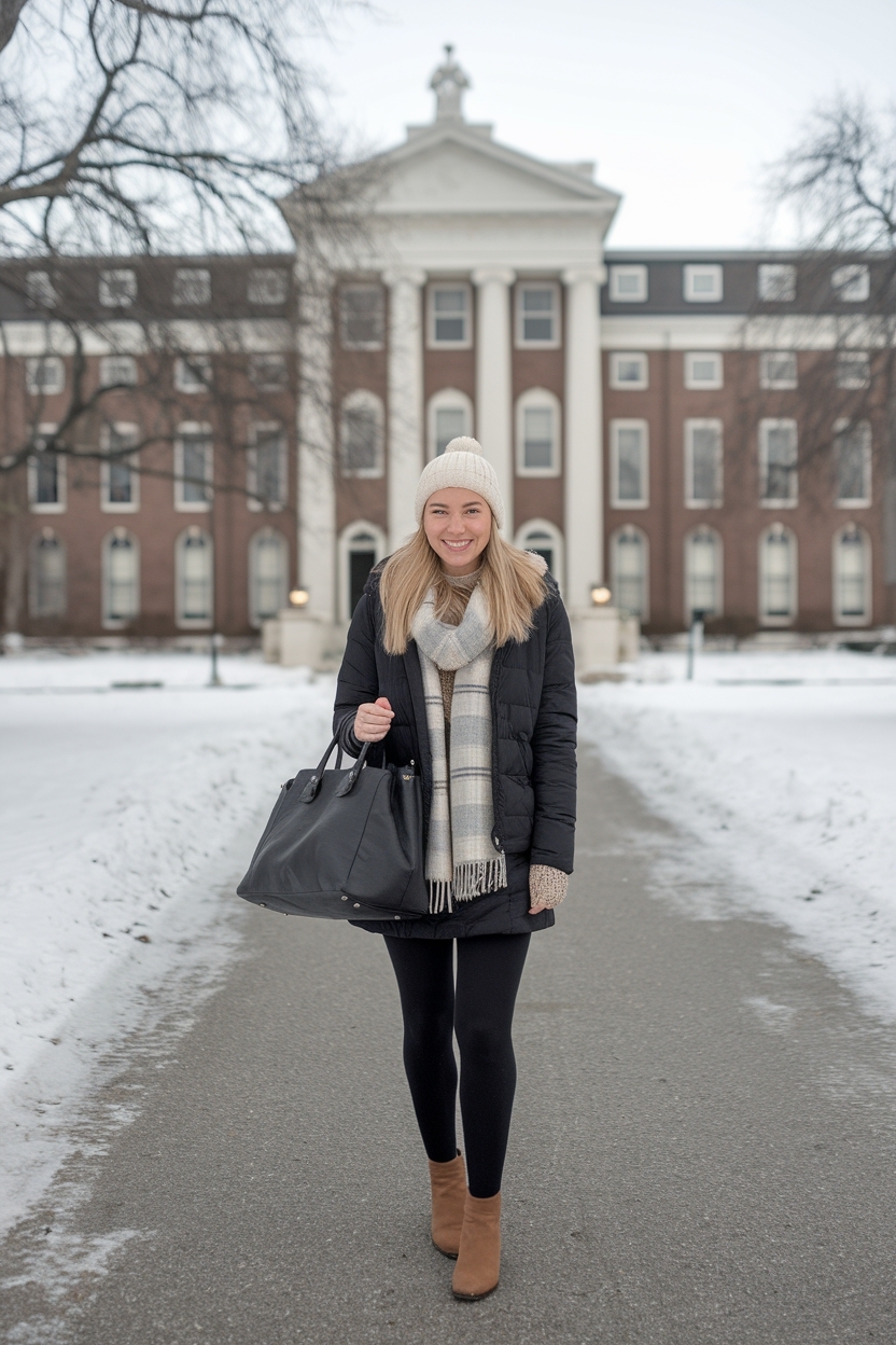 Winter College Outfits Cold Weather: Campus Chic Styles outfit idea