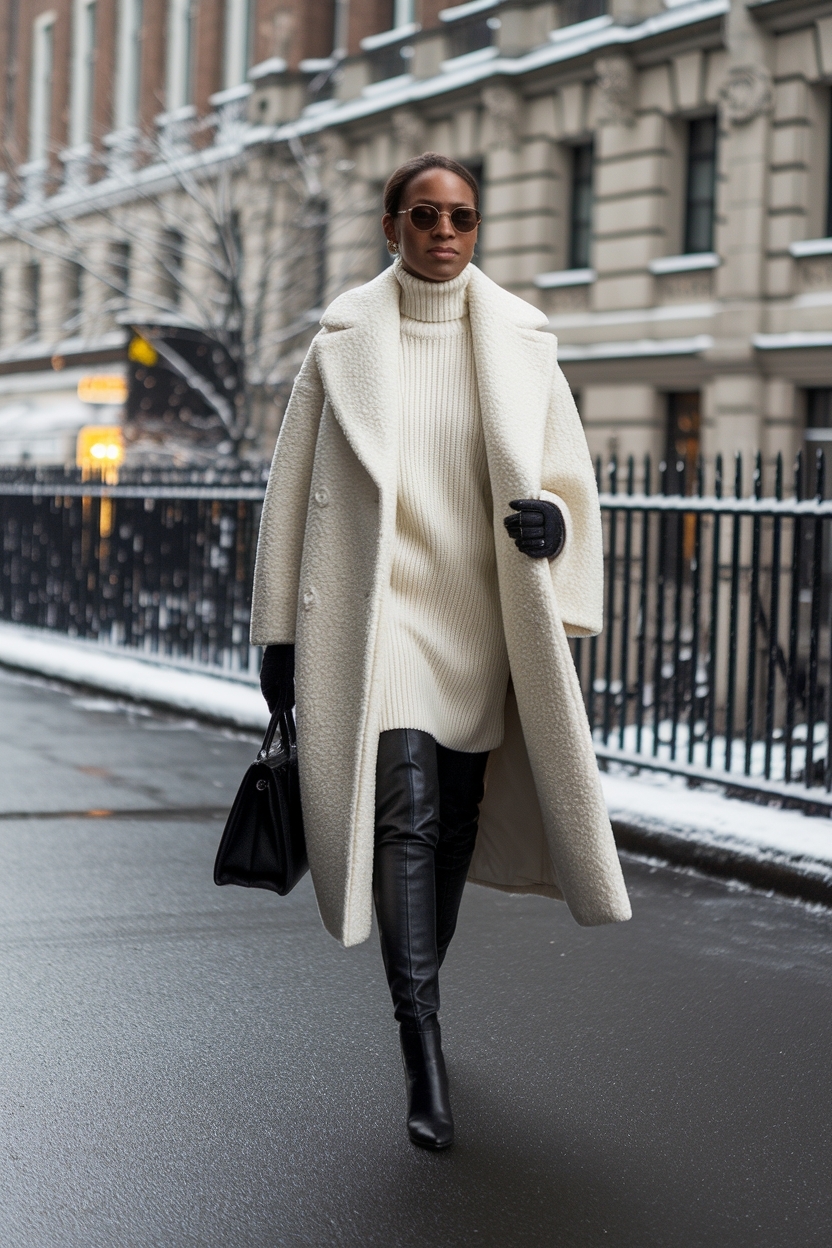 Trendy Winter Fashion Outfits for Black Women outfit idea