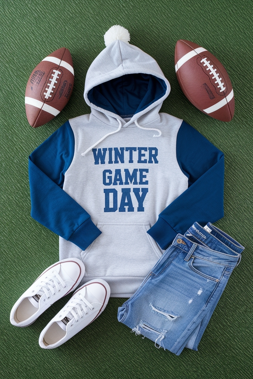 Winter Game Day Outfit Football: Play in Style outfit idea